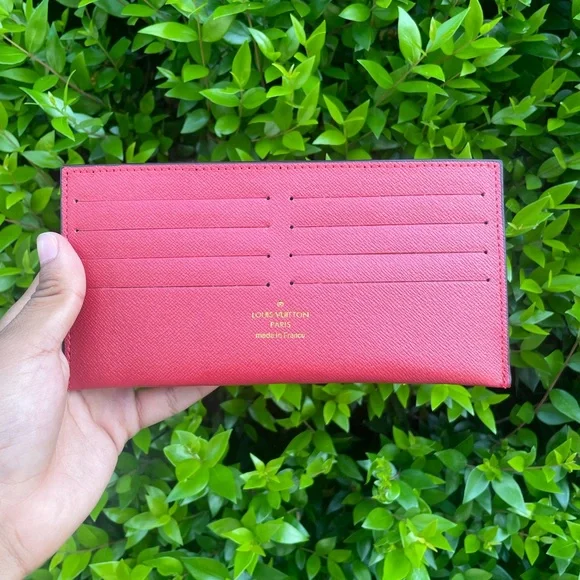 Louis Vuitton Monogram Chain Wallet with Red Interior and Card Slots - Picture 3 of 4